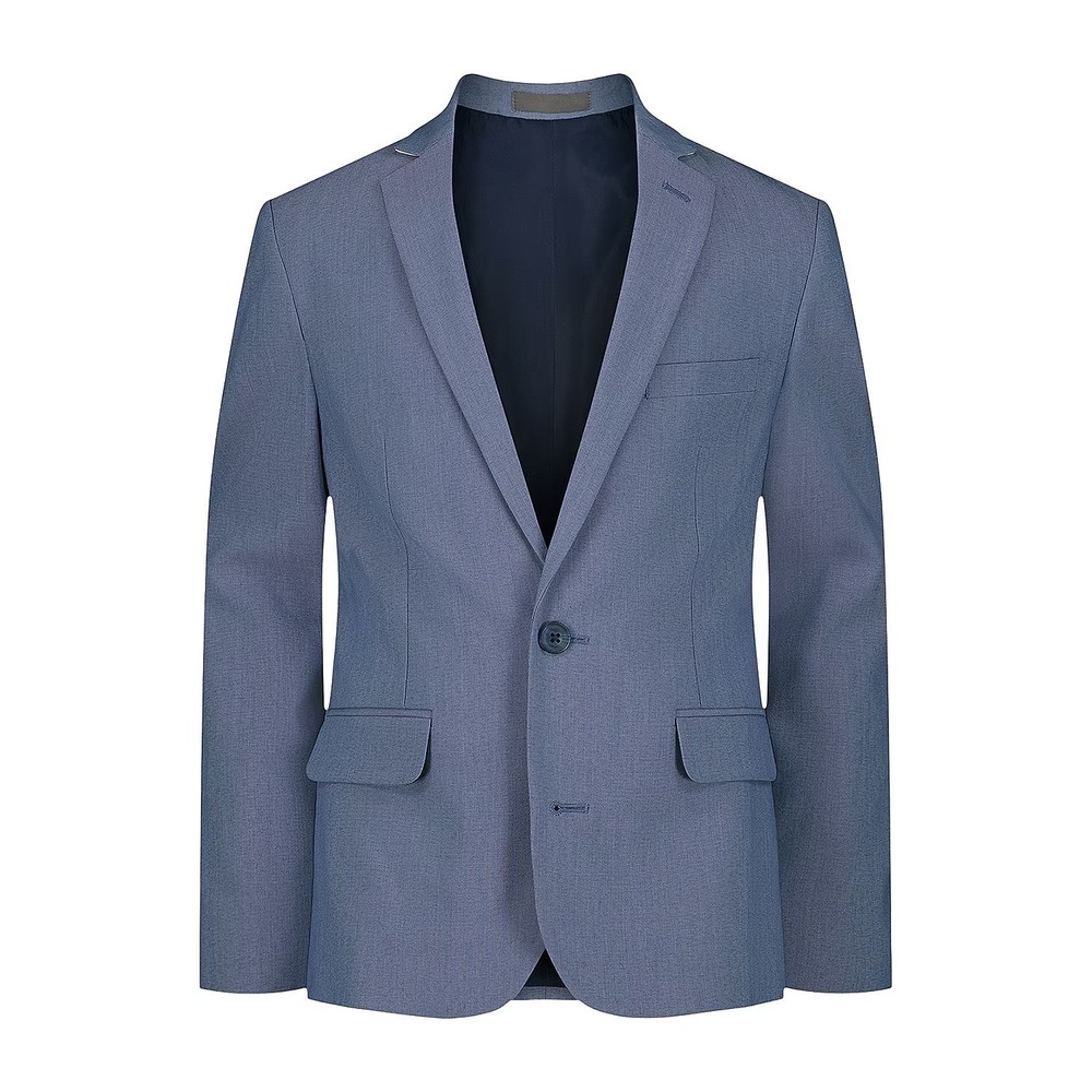 MSRP $100 Van Heusen Big Kid Boys 18 Med Blue Regular Fit Suit Jacket